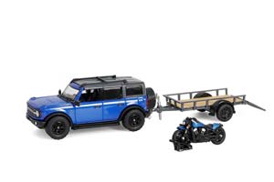 FORD BRONCO 4-ДВЕРИ 4X4 BLACK DIAMOND С ПРИЦЕПОМ И МОТОЦИКЛОМ 2021 VELOCITY BLUE METALLIC/BLACK () / ФОРД БРОНКО 4 4X4 ЧЕРНЫЙ АЛМАЗНЫЙ ВЕЛОКИТЙ СИНИЙ МЕТАЛЛИК/БЛАК