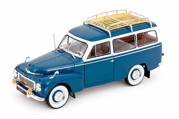 VOLVO PV445 DUETT 1953 BLUEMETALLIC WHITE / ВОЛЬВО PV445 ДУЭТТ 1953 СИНИЙ МЕТАЛЛИК С БЕЛЫМ