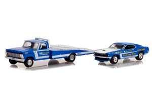 FORD F-350 RAMP TRUCK 1969 И FORD MUSTANG DRAG TEAM GEORGIA SHAKER 1969 (ДЛИНА МОДЕЛИ 6-10 СМ)