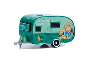 TRAILER / КЕМПЕР CATOLAC DEVILLE TRAVEL SMOKEY BEAR WELCOME TO OUR DEN 1958 (ДЛИНА МОДЕЛИ 6-10 СМ)