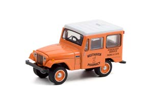 JEEP DJ-5 WESTHAVEN PHARMACY 24 H DELIVERY SERVICE 1974 (ДЛИНА МОДЕЛИ 6-10 СМ)