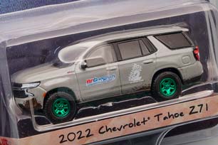 CHEVROLET TAHOE Z71 "BFGOODRICH" 2022 GREY (GREENLIGHT!!!) (ДЛИНА МОДЕЛИ 6-10 СМ) — фото 2