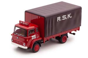 BEDFORD TK PP - R.S.K AMSTERDAM 1971 КРАСНЫЙ С СЕРЫМ (ДЛИНА МОДЕЛИ 3-5 СМ)