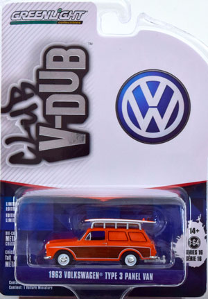 VW TYP 3 ESTATE 1963 ORANGE BROWN (ДЛИНА МОДЕЛИ 6-10 СМ)
