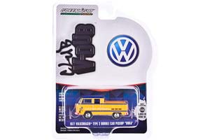 VW VOLKSWAGEN T2 ПИКАП С ДВОЙНОЙ КАБИНОЙ "DOKA" "VW-KUNDENDIENST" 1977 (ДЛИНА МОДЕЛИ 6-10 СМ) — фото 2