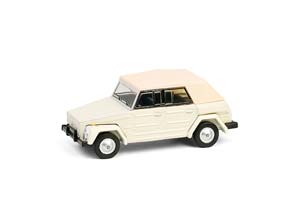 VW VOLKSWAGEN THING (TYPE 181) SOFT TOP 1973 BEIGE/TAN (ДЛИНА МОДЕЛИ 6-10 СМ)