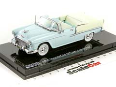 CHEVROLET BEL AIR OPEN CONVERTIBLE 1955 LIGHT BLUE — фото 7