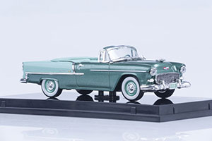 CHEVROLET BEL AIR OPEN CONVERTIBLE 1955 NEPTUNE GREEN — фото 6