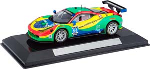 FERRARI 458 ITALIA GT3 4.5L V8 TEAM SCUDERIA CORSA N 64 24H DAYTONA 2015 A.BERTOLINI - F.LONGO - D.SERRA - M.GOMES, RED GREEN BLUE YELLOW
