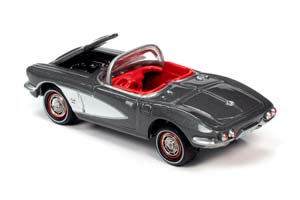 CHEVROLET CORVETTE (1962), GREY / WHITE (ДЛИНА МОДЕЛИ 6-10 СМ) — фото 2