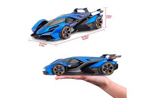 LAMBORGHINI LAMBO V12 VISION GRAN TURISMO 2020 BLUE / ЛАМБОРГИНИ В12 ВИЖН СИНИЙ — фото 4