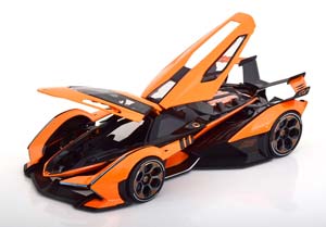 LAMBORGHINI LAMBO V12 VISION GRAN TURISMO 2020 ORANGE BLACK — фото 3