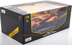LAMBORGHINI LAMBO V12 VISION GRAN TURISMO 2020 ORANGE BLACK — фото 5