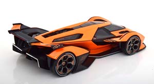 LAMBORGHINI LAMBO V12 VISION GRAN TURISMO 2020 ORANGE BLACK — фото 2