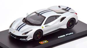 FERRARI 488 PISTA 2018, SILBER/SCHWARZ