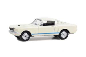 FORD MUSTANG SHELBY GT350 (LOT #1381) 1965 WHITE/BLUE (ДЛИНА МОДЕЛИ 6-10 СМ)