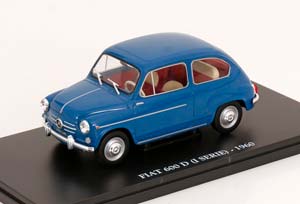 FIAT 600D 1960 BLUE GREY