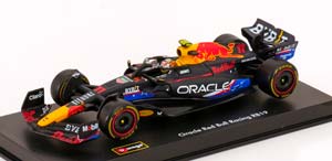 RED BULL F1 RB19 TEAM ORACLE RED BULL RACING №11 4TH AUSTIN USA GP 2023 SERGIO PEREZ - WITH PILOT AND SHOWCASE, MATT BLUE