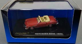 MERCEDES-BENZ 190SL (W121) SPIDER 1955 (ОТКРЫТЫЙ) КРАСНЫЙ (ДЛИНА МОДЕЛИ 3-5 СМ) — фото 4