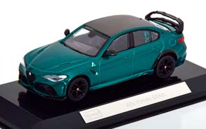 ALFA ROMEO GIULIA GTAM 2020 - WITH HARD SHOWCASE - EXCLUSIVE CARMODEL, VERDE MONTREAL, GREEN METALLIC