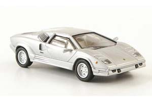 LAMBORGHINI COUNTACH СЕРЕБРИСТЫЙ (ДЛИНА МОДЕЛИ 3-5 СМ)