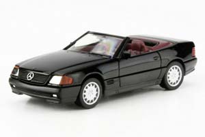 MERCEDES-BENZ 500 SL R129 (W129) ЧЕРНЫЙ (ДЛИНА МОДЕЛИ 3-5 СМ)