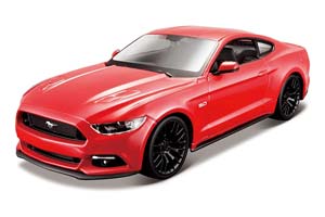 FORD MUSTANG GT 2015 RED / ФОРД МУСТАНГ КРАСНЫЙ (СБОРКА БЕЗ КЛЕЯ) — фото 3