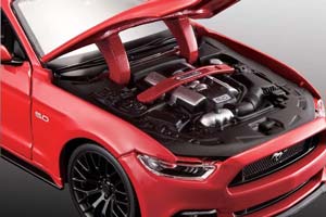 FORD MUSTANG GT 2015 RED / ФОРД МУСТАНГ КРАСНЫЙ (СБОРКА БЕЗ КЛЕЯ) — фото 4