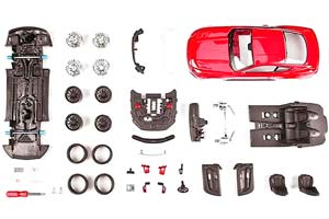 FORD MUSTANG GT 2015 RED / ФОРД МУСТАНГ КРАСНЫЙ (СБОРКА БЕЗ КЛЕЯ) — фото 2