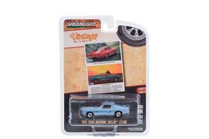 FORD MUSTANG SHELBY GT500 "ORDER YOUR MUSTANG AS HOT AS YOU LIKE…EVEN SHELBY HOT!" 1967 BLUE METALLIC (ДЛИНА МОДЕЛИ 6-10 СМ) — фото 2