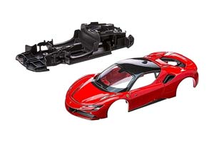 FERRARI SF90 STRADALE RED / ФЕРРАРИ СФ90 СТРАДАЛЕ КРАСНЫЙ (СБОРКА БЕЗ КЛЕЯ) — фото 4