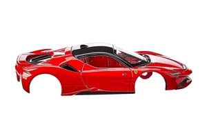 FERRARI SF90 STRADALE RED / ФЕРРАРИ СФ90 СТРАДАЛЕ КРАСНЫЙ (СБОРКА БЕЗ КЛЕЯ) — фото 5