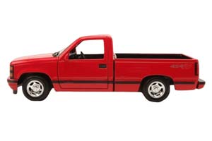 CHEVROLET 454 SS PICK-UP 1993 / ШЕВРОЛЕ ПИКАП КРАСНЫЙ (СБОРКА БЕЗ КЛЕЯ) — фото 4