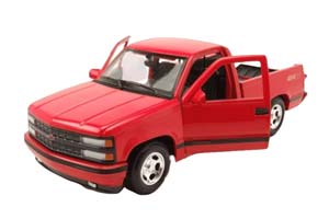 CHEVROLET 454 SS PICK-UP 1993 / ШЕВРОЛЕ ПИКАП КРАСНЫЙ (СБОРКА БЕЗ КЛЕЯ) — фото 2