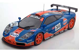 MCLAREN F1 GTR NO 34 24H LE MANS 1996 GULF OWEN-JONES/RAPHANEL/BRABHAM / МАКЛАРЕН F1 GTR 34 24 ЧАСА ЛЕ-МАН ГУЛФ ОВЕН-ДЖОНЕС/РАФАНЕЛ/БРАБХАМ