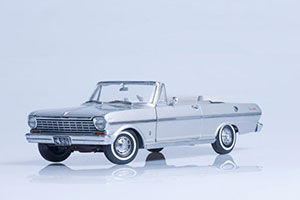 CHEVROLET NOVA CONVERTIBLE 1963 SILVER — фото 5