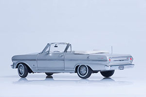 CHEVROLET NOVA CONVERTIBLE 1963 SILVER — фото 7