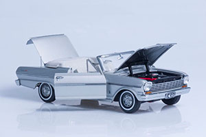 CHEVROLET NOVA CONVERTIBLE 1963 SILVER — фото 8
