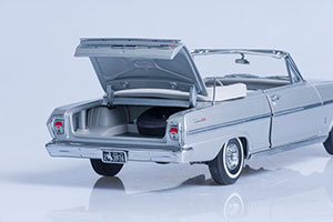 CHEVROLET NOVA CONVERTIBLE 1963 SILVER — фото 9