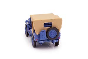 JEEP 1/4 TON MILITARY VEHICLE СИНИЙ С БЕЖЕВЫМ ТЕНТОМ — фото 4