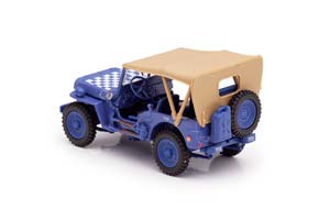JEEP 1/4 TON MILITARY VEHICLE СИНИЙ С БЕЖЕВЫМ ТЕНТОМ — фото 6