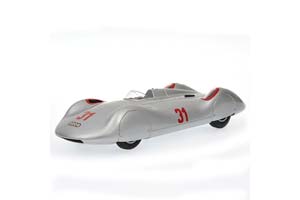 AUTO UNION TYP C STREAMLINER 31 BERND ROSEMEYER AVUS RACE 1937, SILVER — фото 4