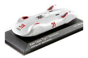 AUTO UNION TYP C STREAMLINER 31 BERND ROSEMEYER AVUS RACE 1937, SILVER — фото 7