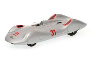 AUTO UNION TYP C STREAMLINER 31 BERND ROSEMEYER AVUS RACE 1937, SILVER