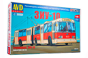 MODEL KIT ZIU-10 (ZIU-683) TROLLEY (USSR RUSSIAN CAR) | СБОРНАЯ МОДЕЛЬ ЗИУ-10 (ЗИУ-683) ТРОЛЛЕЙБУС 