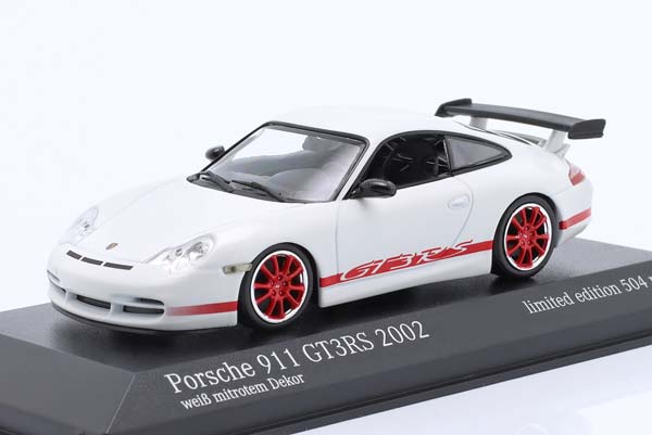 PORSCHE 911 (996) GT3 RS 2002 WHITE RED