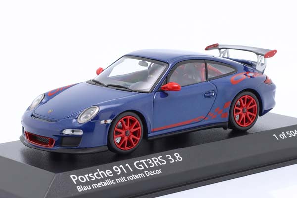 PORSCHE 911 (997) GT3 RS 3.8 2009 BLUE METALLIC RED