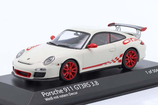 PORSCHE 911 (997) GT3 RS 3.8 2009 WHITE RED