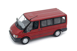 FORD TRANSIT 2000 BUS RED