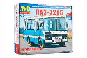 MODEL KIT PAZ-3205 SUBURBAN (USSR RUSSIAN BUS) | СБОРНАЯ МОДЕЛЬ ПАЗ-3205 ПРИГОРОДНЫЙ 